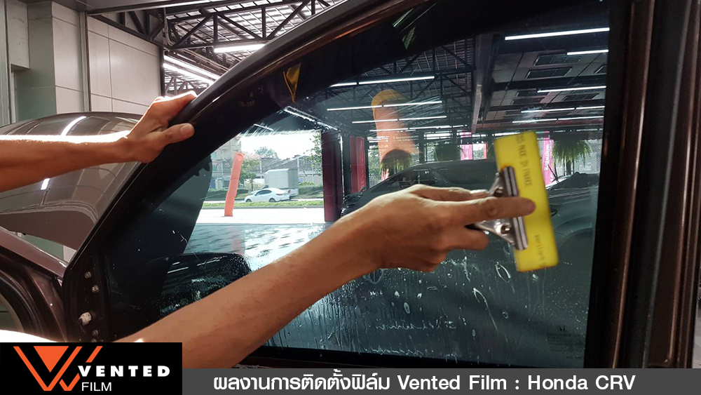 ติดตั้งฟิล์ม honda crv 01 07